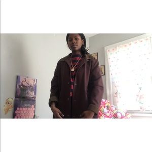 L.L Bean Long Brown Coat